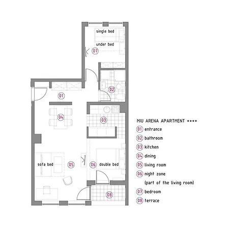 Miu Arena Apartment Belgrad Exterior foto